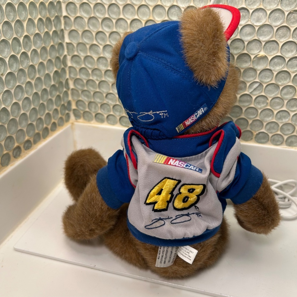 Jimmie Johnson # 48 NASCAR Boyds Collection Weighted Stuffed Teddy Bear - Picture 4 of 7